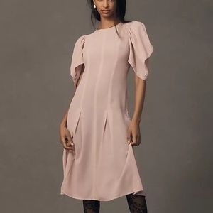 ANTHROPOLOGIE Modern Sheer MIDI Dress